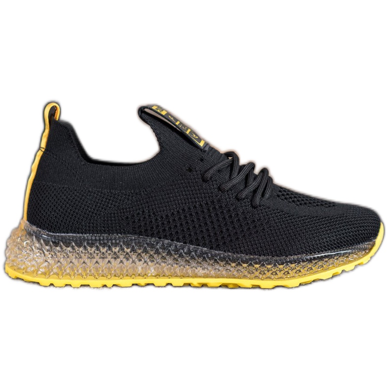 SHELOVET Sneakers With Yellow Sole black