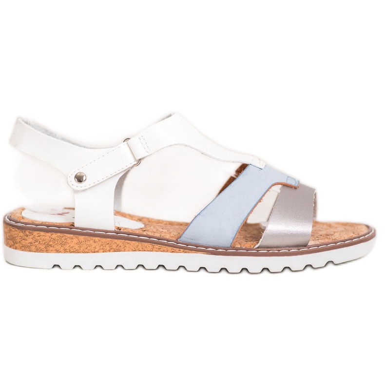 Kylie Comfortable Casual Sandals white grey