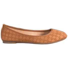 Fama Openwork ballerinas brown Fama Openwork ballerinas brown