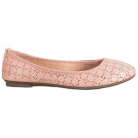 Fama Openwork ballerinas pink