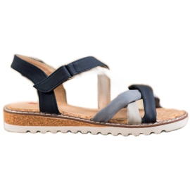 Kylie Sandals With Velcro navy blue blue Kylie Sandals With Velcro navy blue blue
