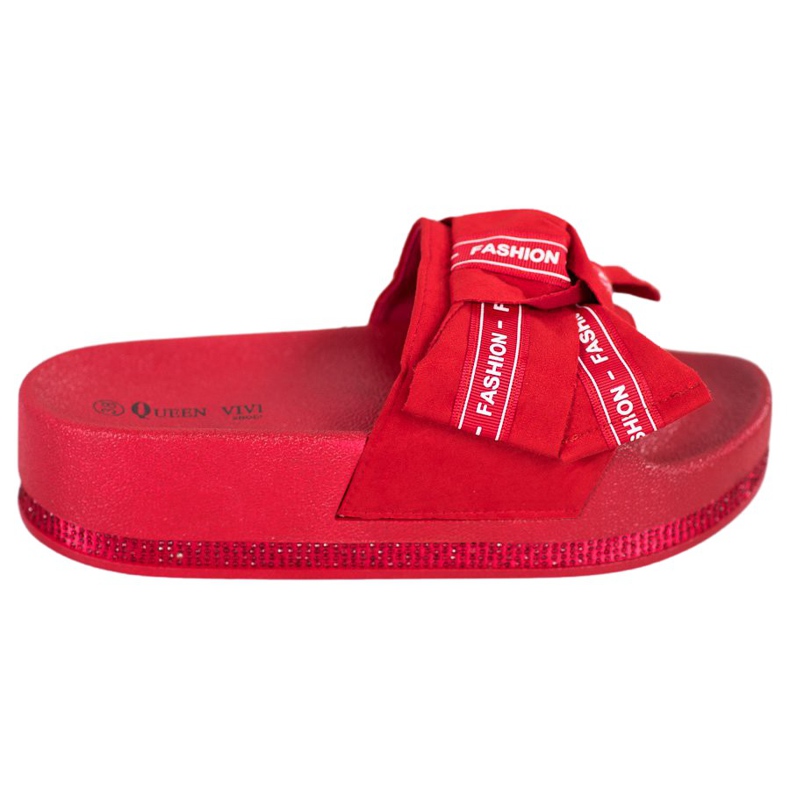 Queen Vivi Red Fashion Slippers Queen Vivi Red Fashion Slippers