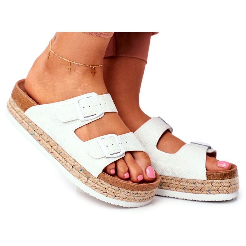 Women's Slippers Big Star White FF274665