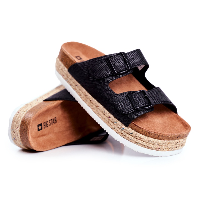 Women's Slippers Big Star Black FF274664 Women's Slippers Big Star Black FF274664