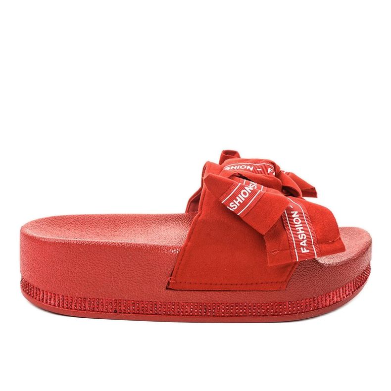 Red casual fashion slippers 218-207 Red casual fashion slippers 218-207