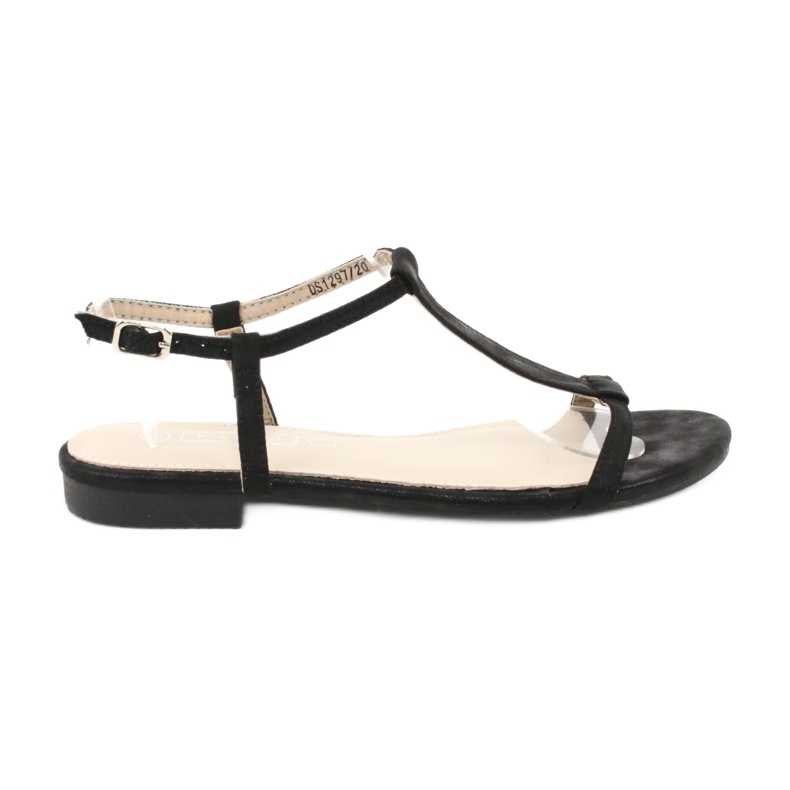Black women's sandals Filippo DS1297 / 20 BK