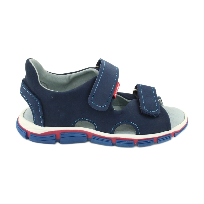 Velcro sandals Mazurek 314 navy blue