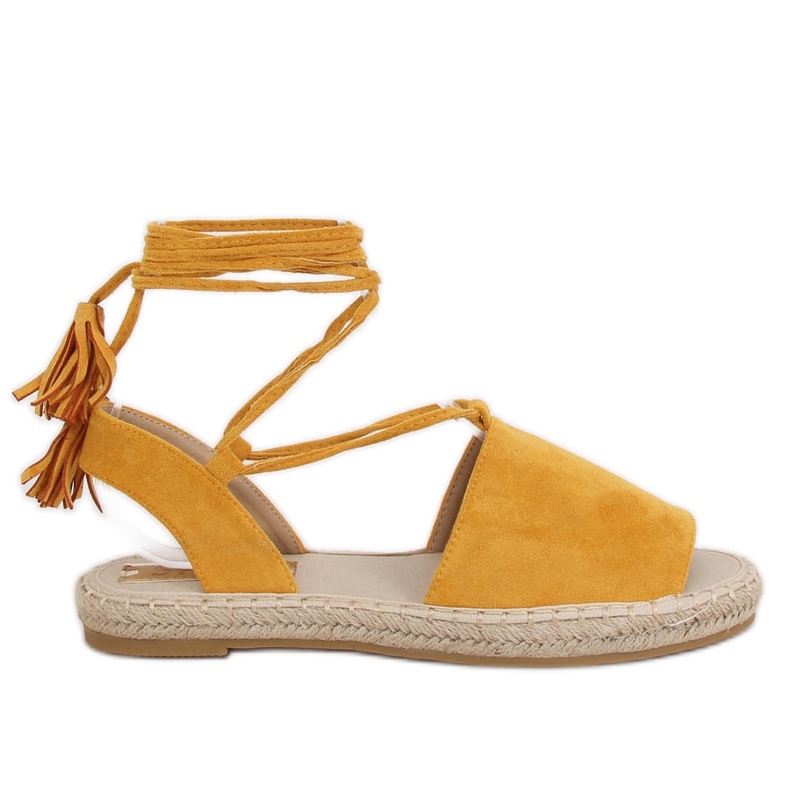 BB25 Yellow honey espadrilles for women