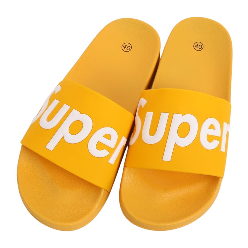 Yellow women's yellow slippers CK110 Yellow