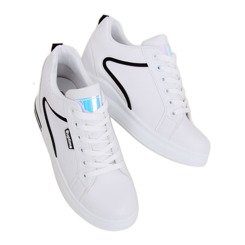 White NB337 White wedge sneakers