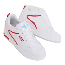 White Sneakers on the wedge NB337 Red
