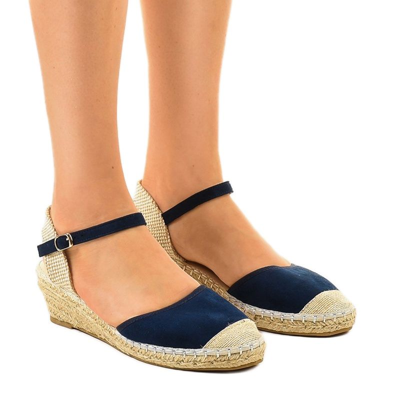 Navy blue espadrilles 3M85-18