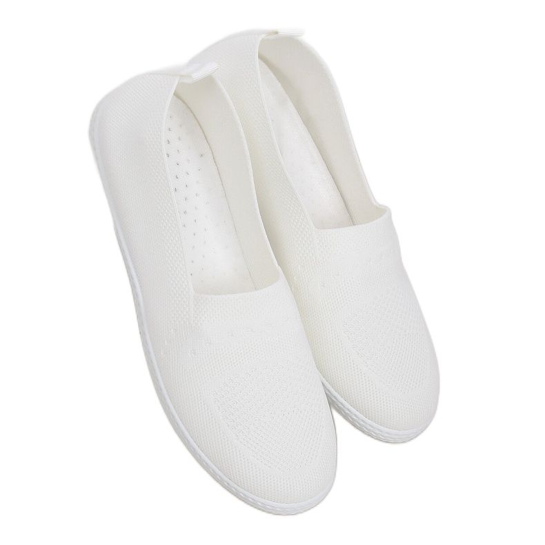 White women's sneakers ZK097 Bianco