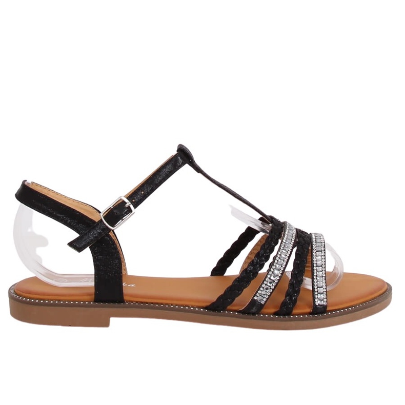 Black women's sandals S060123 Black