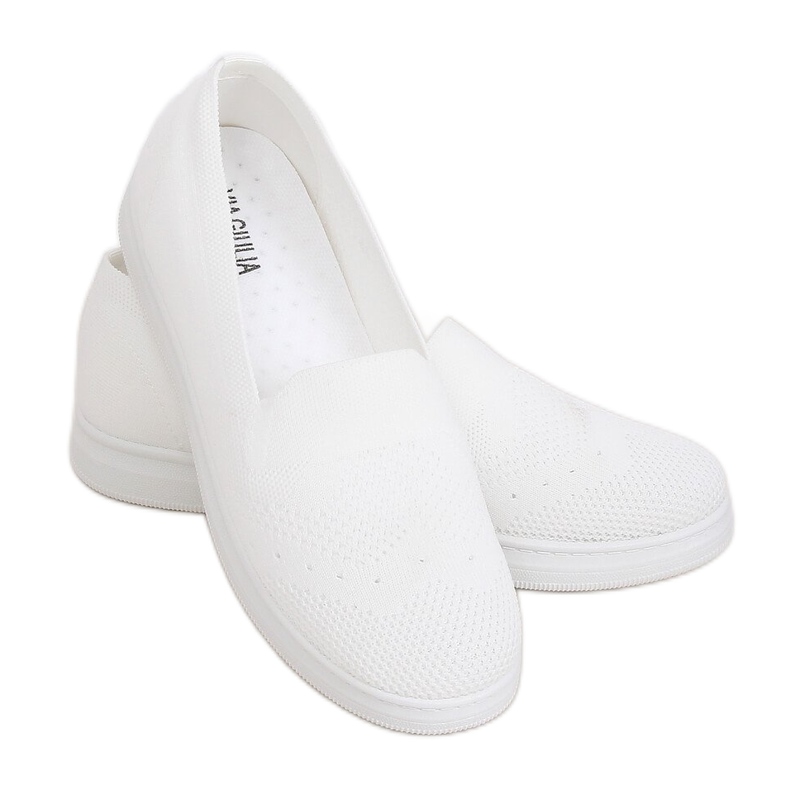 White women's sneakers ZK069 Bianco
