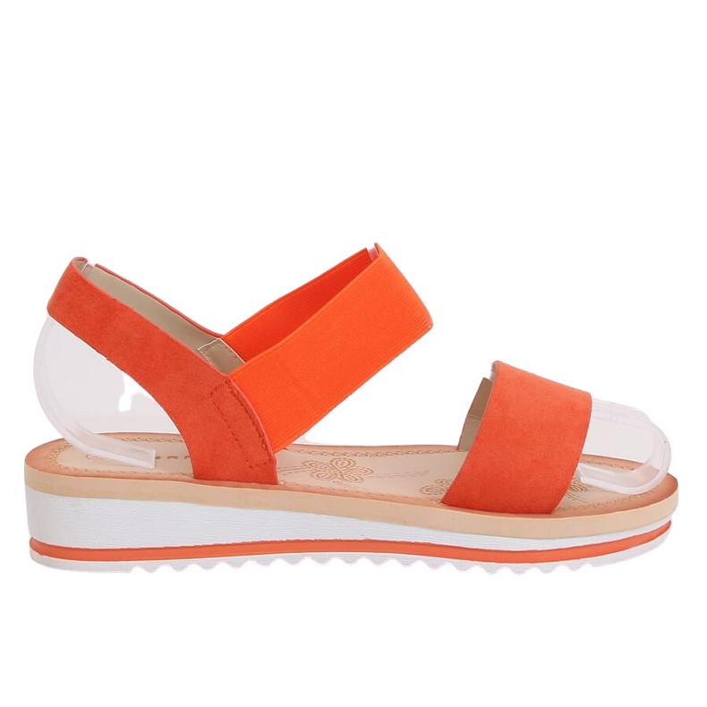 Orange women's sandals E008 Orange