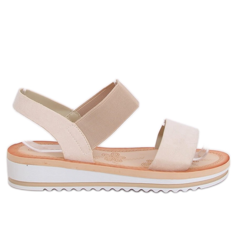 Beige sandals for women E008 Beige