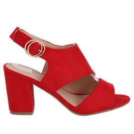 Red high-heeled sandals A8560 Red