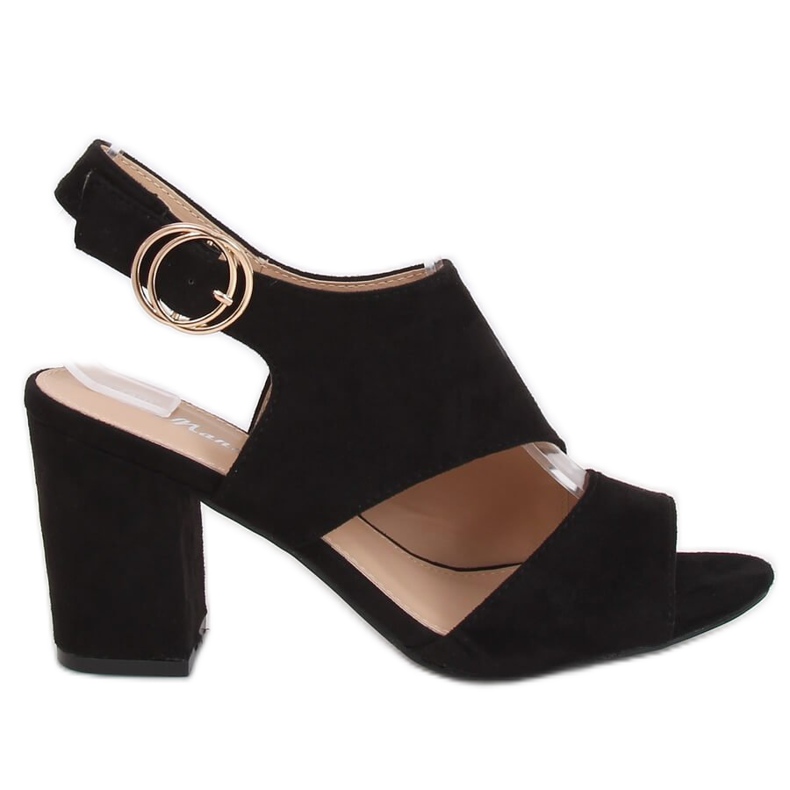 Black high-heeled sandals A8560 Black Black high-heeled sandals A8560 Black
