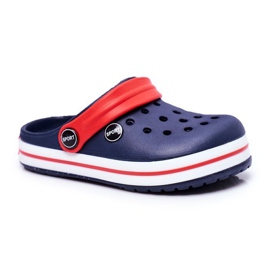 Slippers for a boy, a girl, a child's foam crocodiles navy blue red Slippers for a boy, a girl, a child's foam crocodiles navy blue red