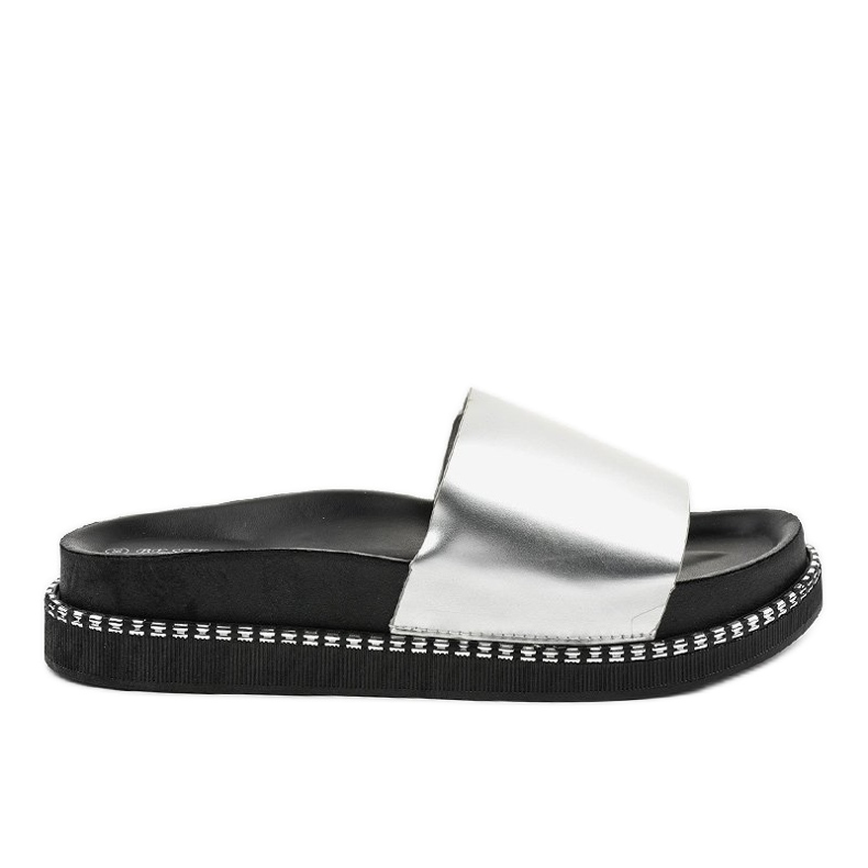 CH-107 silver slippers grey