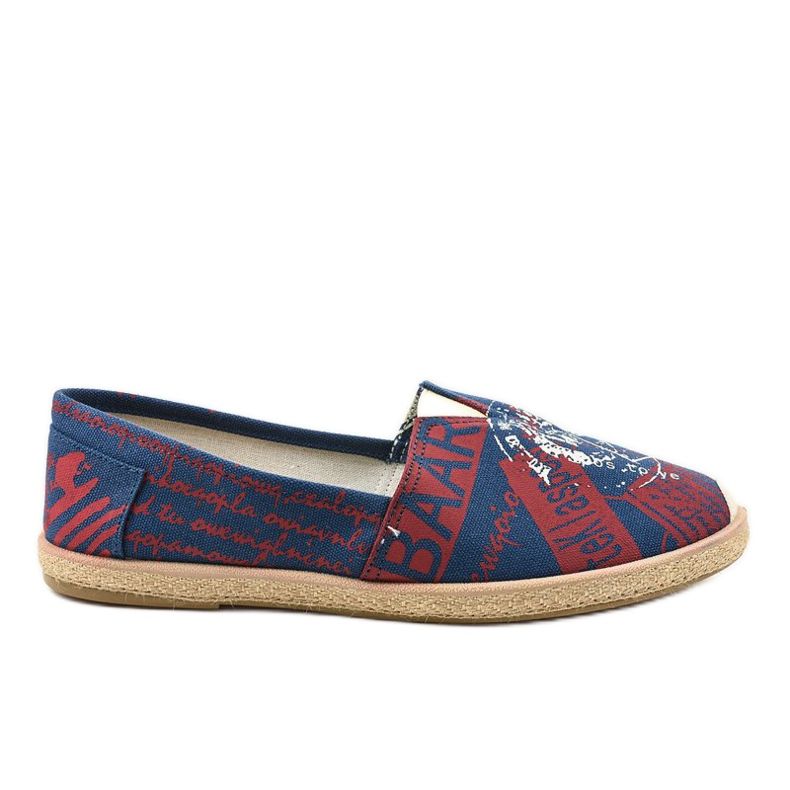 Men's blue espadrilles shoes BKA-48 red