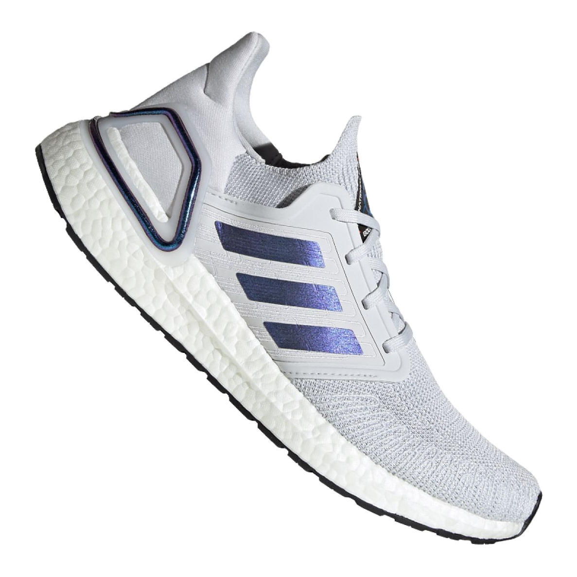 Shoes adidas UltraBoost 20 M EG0695 white multicolored blue KeeShoes