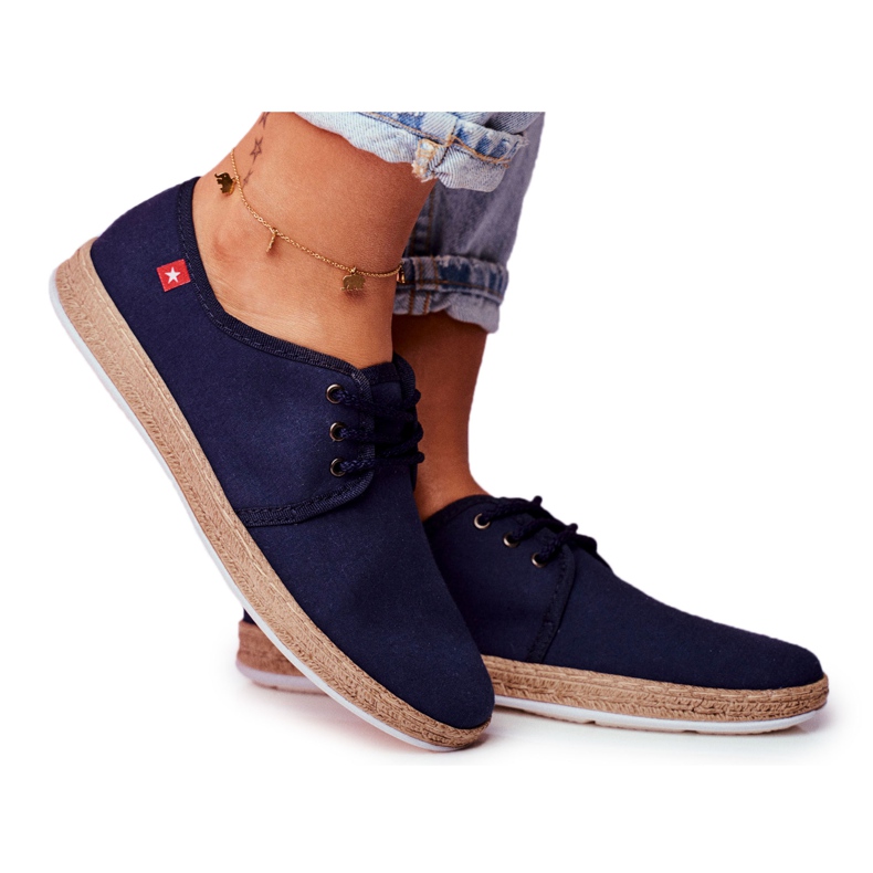 Women's Espadrilles Big Star Navy Blue FF276042