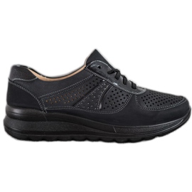 Comer Openwork Sneakers On The Platform black Comer Openwork Sneakers On The Platform black