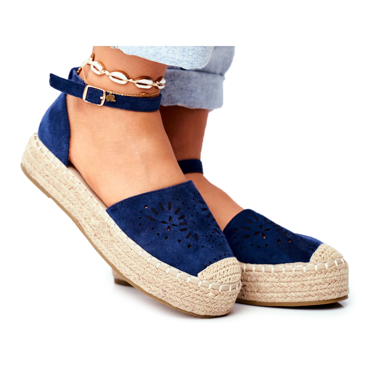 Navy platform espadrilles discount