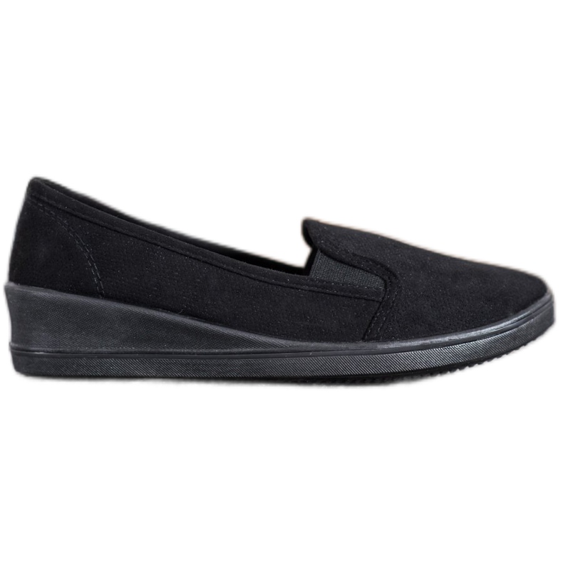 SHELOVET Slip-on Suede Shoes black