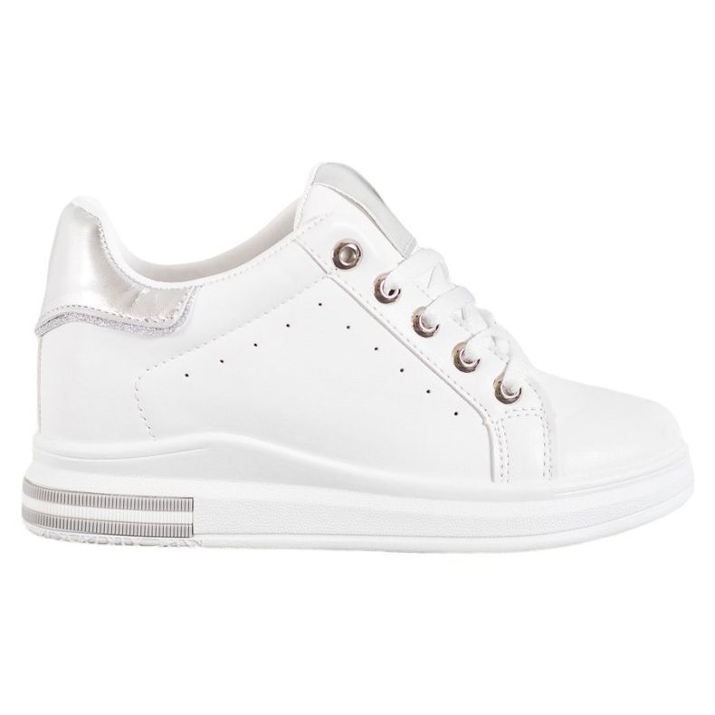 SHELOVET Sports shoes on a wedge white SHELOVET Sports shoes on a wedge white