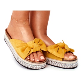 PS1 Women's High Slippers Yellow Mortigo