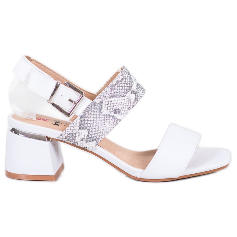 Kylie Fashionable Sandals On A Bar white