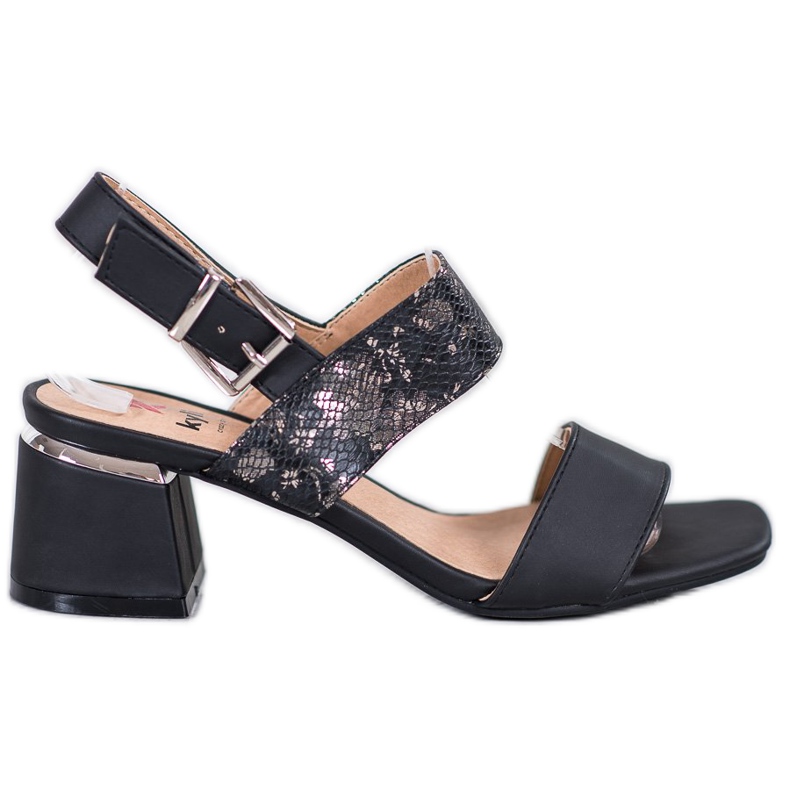 Kylie Fashionable Sandals On A Bar black