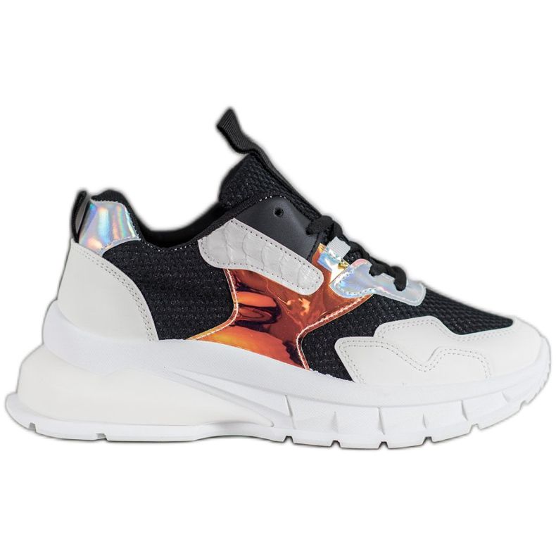 Mannika Fashionable Sneakers With Mesh black
