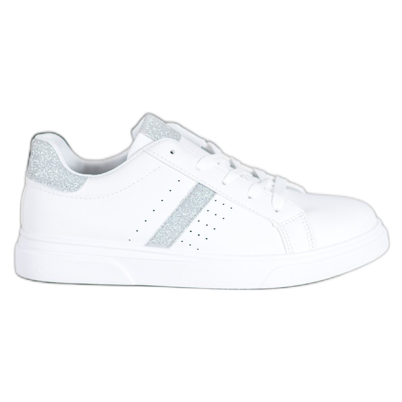 SHELOVET Sport Shoes With Glitter white SHELOVET Sport Shoes With Glitter white