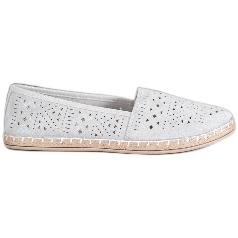 MCKEYLOR Aztec Espadrilles With Aztec Patterns grey