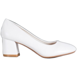 SHELOVET White Pumps With Eco Leather SHELOVET White Pumps With Eco Leather