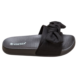Slippers With A Bow VINCEZA black
