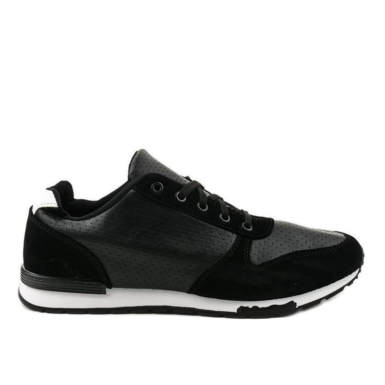 Black men's casual sneakers 302-5