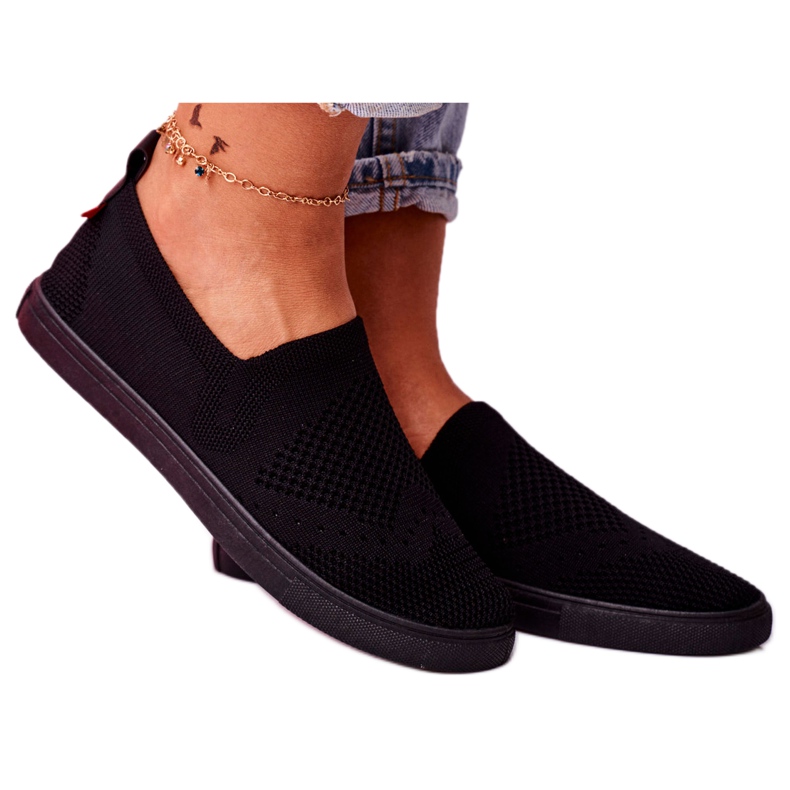 Women's Black Sneakers Slip-on Sneakers Big Star FF274A609