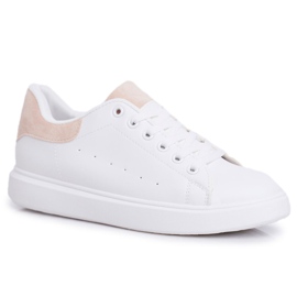 SEA Women's Sport Shoes White with a Beige Heel Milly brown SEA Women's Sport Shoes White with a Beige Heel Milly brown