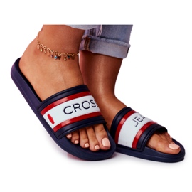 Women's Slippers Cross Jeans Navy Blue FF2R4160C