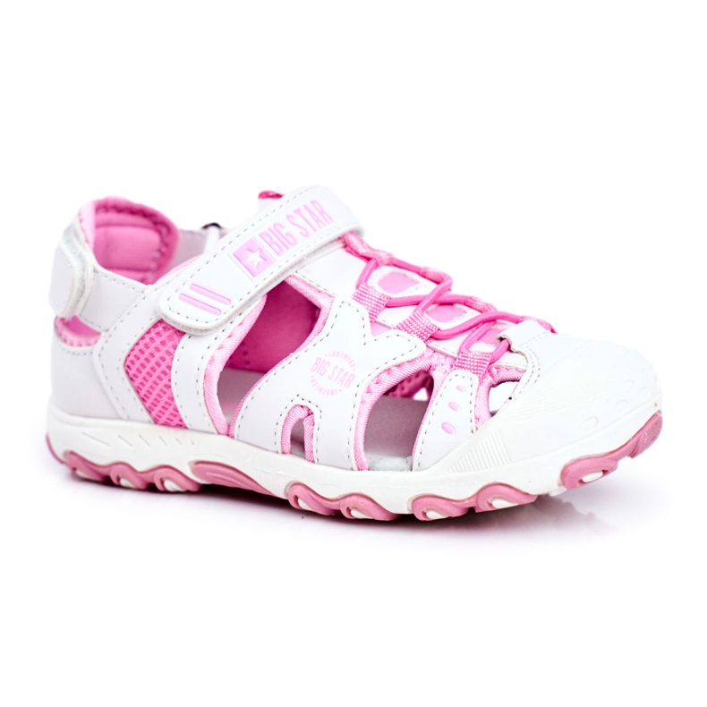 Children's Sandals Big Star With Velcro White FF374207 pink