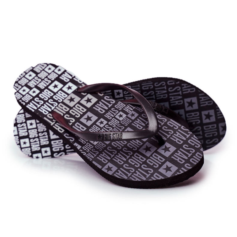 Women's Slippers Flip-flops Big Star Black FF274A303 Women's Slippers Flip-flops Big Star Black FF274A303