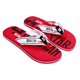 Men's Slippers Flip-flops Big Star Red FF274A451
