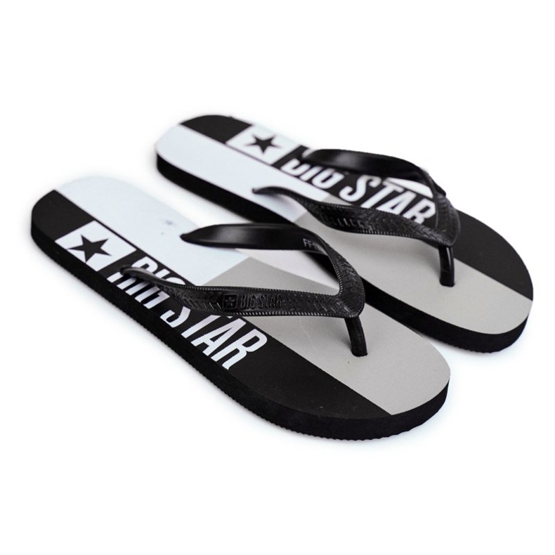 Men's Slippers Flip-flops Big Star Black FF274A453 Men's Slippers Flip-flops Big Star Black FF274A453