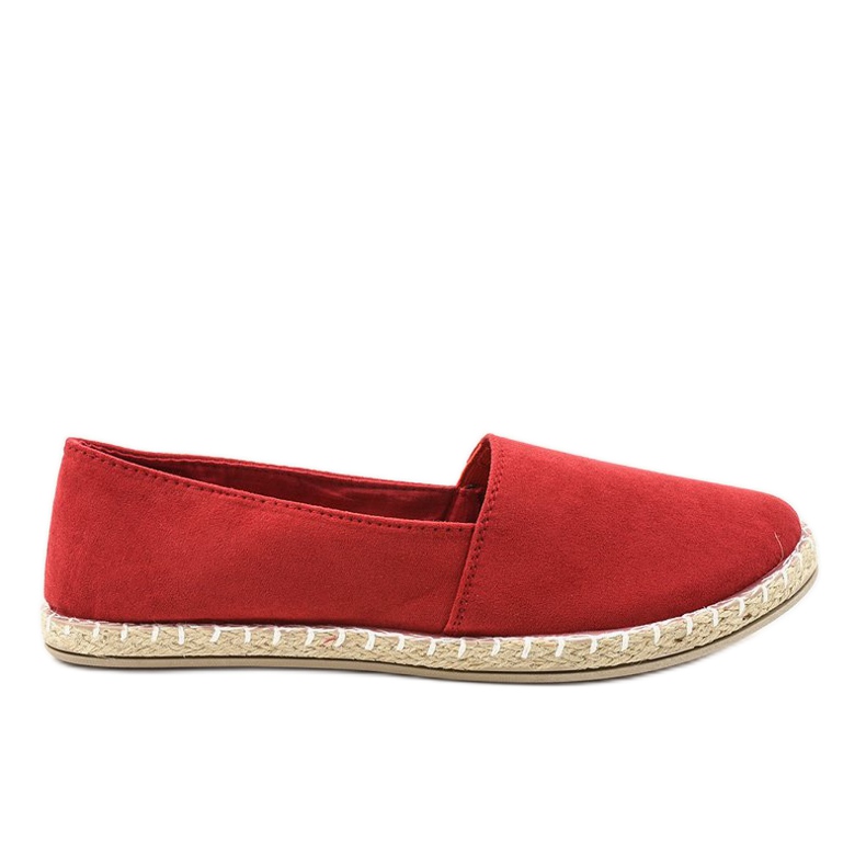Red slip-on espadrilles Y16-5