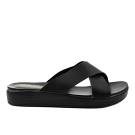 Black women's LU22 slippers